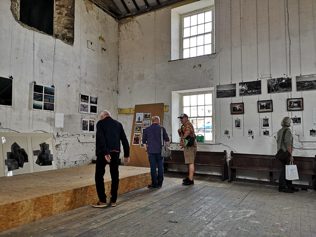 Interior of the Parish Project on Spital Street where the main film and photo fest venue is.